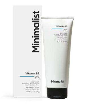 Minimalist Panthenol (Vitamin B5) 10% Face Moisturizer for Oily & Acne Prone Skin | For Dehydrated and Damaged Skin Barrier | For Women & Men | 1.7 Oz / 50 gm
