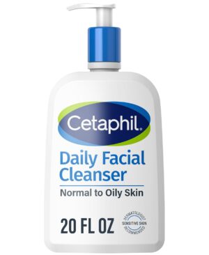 Cetaphil Daily Facial Cleanser Sensitive & Oily Skin, 20 oz