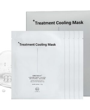 DA EFFECT Cooling Treatment Mask, Soothing Face Mask for After Sun Care, Stressed Sensitive Skin, Post-Treatment Barrier Care, Calming & Hydrating Gel Sheet Mask, (5 ea)