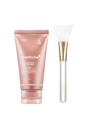 medicube Collagen Overnight Wrapping Mask & Jelly Brush for Lasting Glow