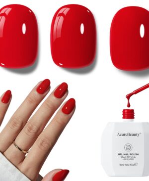 AZUREBEAUTY Classic Red Gel Nail Polish 18ML