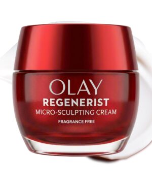 Olay Face Moisturizer, Regenerist Micro-Sculpting Cream for Women, Fragrance-Free - Anti-Aging, Anti-Wrinkle, Firming Skin Care - Triple Collagen Cream, Peptide, Hyaluronic Acid, Niacinamide, 1.7oz