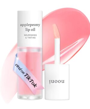 NOONI Korean Lip Oil - Applepeony - pH Color-Changing Plumping Lip Gloss