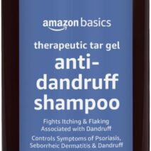 Amazon Basics Therapeutic Plus Coal Tar Anti-Dandruff Shampoo, Treats Psoriasis, Seborrheic Dermatitis, Itching and Flaking Scalp, 0.5% Coal Tar, 16 Fl Oz, Pack of 1