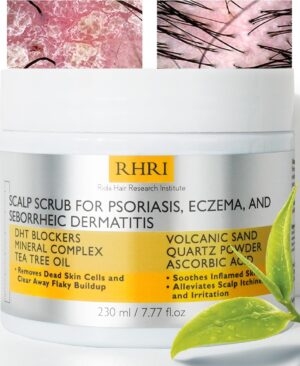 Anti Fungal Pre Shampoo Scalp Scrub for Psoriasis & Eczema, 7.7 Fl Oz