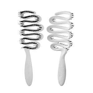 S-Shaped Boar Bristle Hair Brush