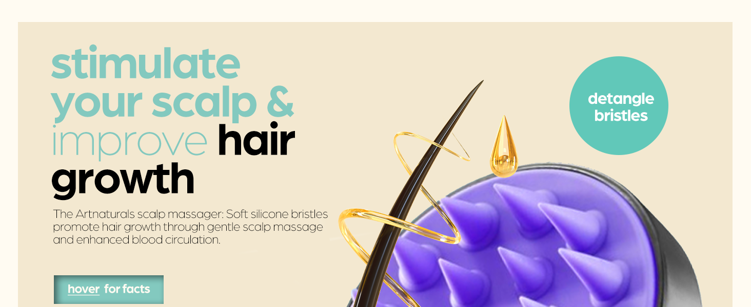 rosemary and castor oil hair growth ki with salp massager by artnaturals
